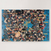 Puzzle Utagawa Kunisada Samurai Guerriers japonais vintag (Horizontal)