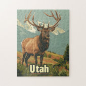 Puzzle Utah Elk (Vertical)
