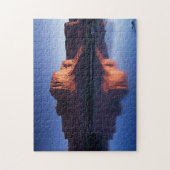 Puzzle Utah, un plateau se reflétant dans le fleuve Color (Vertical)