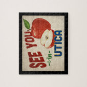 Puzzle Utica New York Apple - Vintage voyage (Vertical)