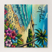 Puzzle Vacances Aloha Océan Tropical (Horizontal)