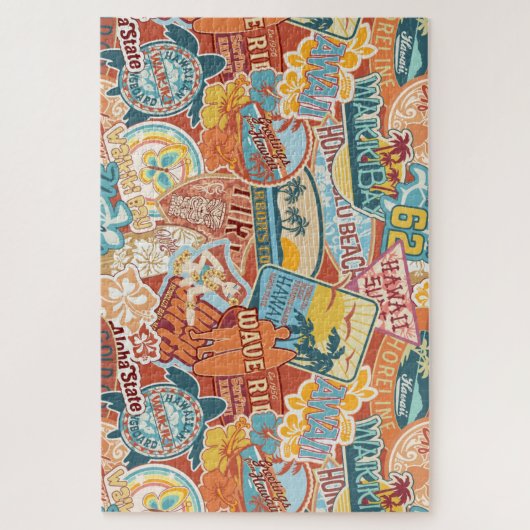 Puzzle Vacances balnéaires Waikiki Bay Hawaii (Vertical)