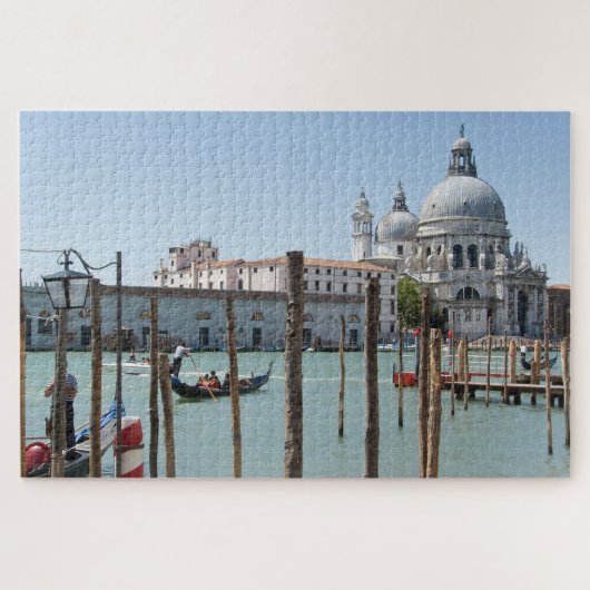 Puzzle Vacances dans le paysage de Venise avec gondole (Horizontal)