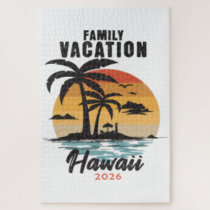 Puzzle Vacances en famille Hawaii 2026 Tropical