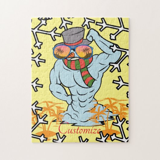 Puzzle Vacances Tropicales de Snowman musculaire Thunder_ (Vertical)