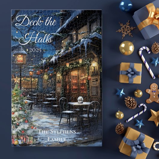 Puzzle Vacances Village de Noël DIner Deck the Halls