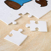 Puzzle Vache comme artisan avec marteau (Côté)