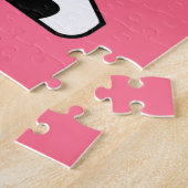 Puzzle Vache debout avec marguerites (Côté)