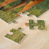 Puzzle Vache et veau de bison américain, Dakota du Nord (Côté)