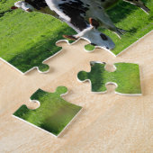 Puzzle Vache parmi les pommiers en fleurs en Normandie (Côté)