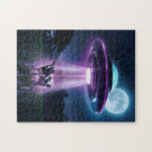 Puzzle Vache rencontre des aliens. (Horizontal)