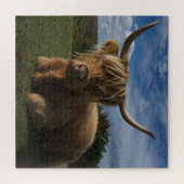 Puzzle Vache robuste de Highland (Horizontal)