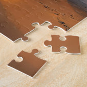 Puzzle Vache sur une plage éclairée par le soleil (Côté)