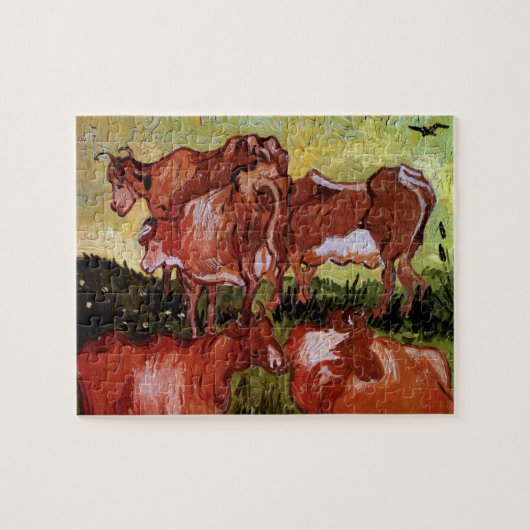 Puzzle Vaches (après Jordaens) par Vincent van Gogh (Horizontal)