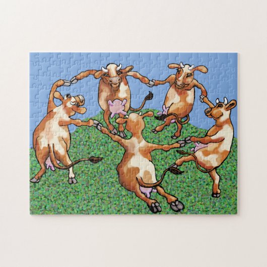 Puzzle Vaches dansantes par Mootisse (Horizontal)