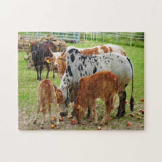 Puzzle Vaches de ferme (Horizontal)