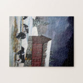 Puzzle Vaches du Holstein dans la basse-cour de Milou : (Horizontal)