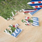 Puzzle Vaches du Holstein de Frisian de Fryslân Boppe (Côté)