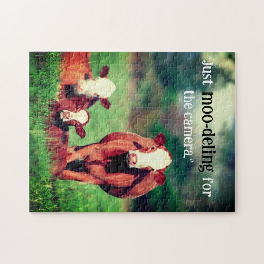 Puzzle Vaches en pâturage (Horizontal)