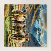 Puzzle Vaches Highland, (Horizontal)