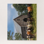 Puzzle vaches par la grange (Vertical)