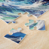 Puzzle Vague de l'océan bleu et turquoise (Côté)