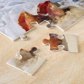 Puzzle Vague d'océan de plage sur les coquillages de conc (Côté)