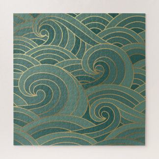 Puzzle Vague d'or : Traditionnel luxe oriental