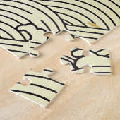 Puzzle Vague dorée, texture papier. (Côté)