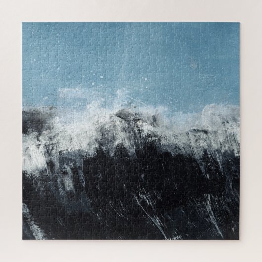 Puzzle Vague marine : design peint à la main (Vertical)