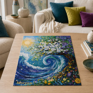 Puzzle Vague Océanique Fantaisiste   Peinture Impressionn