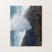 Puzzle Vague sur les rochers (Vertical)