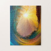 Puzzle vague tropicale Extraordinaire au coucher du solei (Vertical)