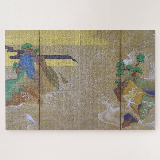 Puzzle Vagues à Matsushima (gauche), Tawaraya Sotatsu (Horizontal)