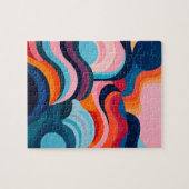 Puzzle vagues abstraites (Horizontal)