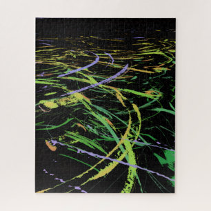 Puzzle Vagues abstraites lumineuses