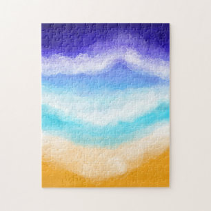 Puzzle Vagues bleues et Turquoises majestueuses sur le ri