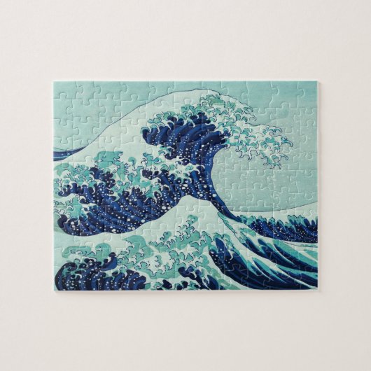 Puzzle Vagues bleues Hokusai (Horizontal)