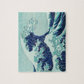 Puzzle Vagues bleues Hokusai (Vertical)