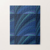 Puzzle Vagues de sable doux bleu et vert (Vertical)