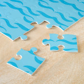 Puzzle Vagues d'eau de mer bleu pastel Océan paisible (Côté)