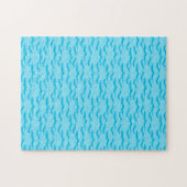 Puzzle Vagues d'eau de mer bleu pastel Océan paisible (Horizontal)