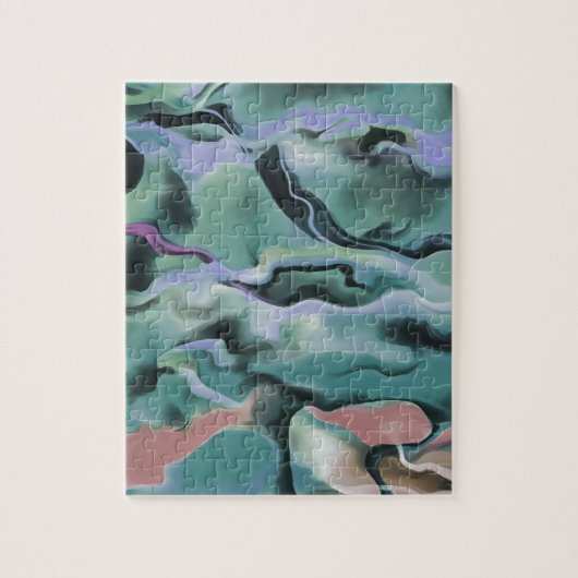 Puzzle Vagues En Harmonie Acrylique Pour L'Art Abstrait (Vertical)