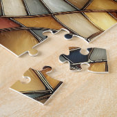 Puzzle Vagues en verre brut (Côté)