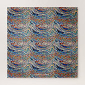 PUZZLE VAGUES EN VERRE STAINÉ CONCEPTION 2 (Vertical)