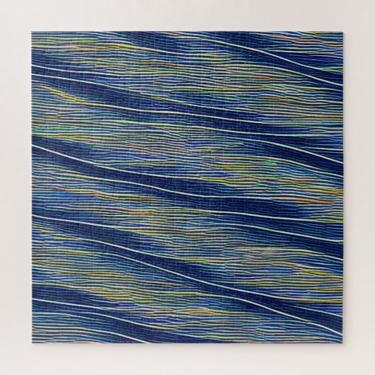 Puzzle Vagues fracturées du paysage marin Abstrait 08 (Vertical)