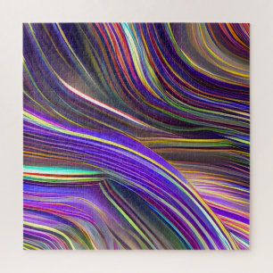 Puzzle Vagues fracturées du paysage marin Abstrait 24