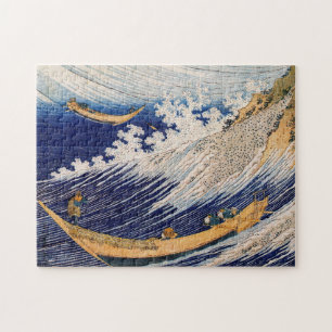 Puzzle Vagues océaniques Hokusai Bateaux en mer