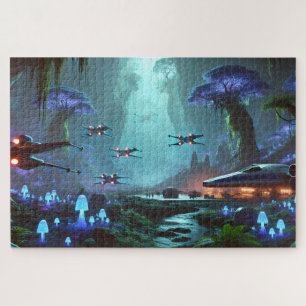 Puzzle Vaisseaux rebelles dans une vallée extraterrestre