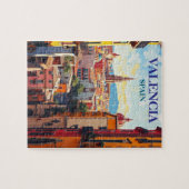 Puzzle Valencia Espagne Travel Art Vintage (Horizontal)
